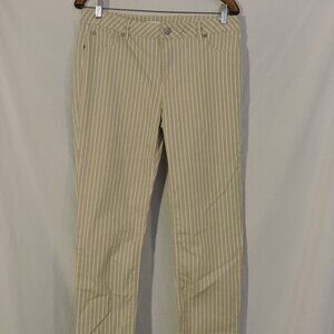 NWT Lascana Women's Striped Skinny Jean High Waisted Size L